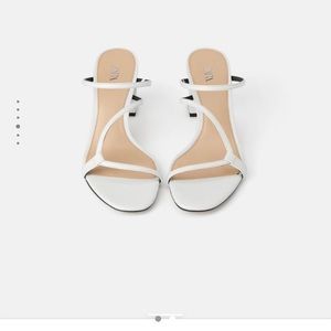 White Zara Mules size 6 1/2 (37)